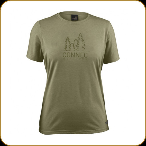 Connec Outdoors - Women's Trail T-Shirt - Burnt Olive - Large - 2120004-117-L