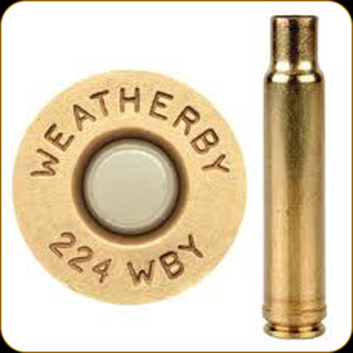 Weatherby - 224 Wby - Unprimed Brass - 20ct - BRASS224