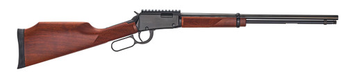 Henry - 22WMR - 22 Magnum Express - Lever Action - American Walnut Monte Carlo Stock/Black Finish, 19.25"Round Blued Steel Barrel, 11 Round Capacity, Factory Installed Picatinny Rail, Mfg# H001ME - STOCK IMAGE