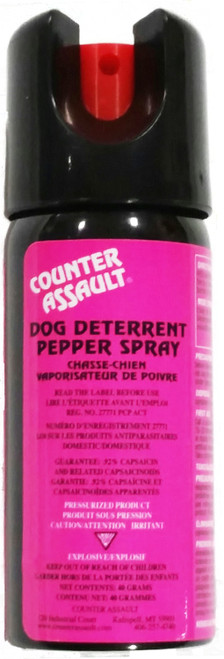 Counter Assault - Dog and Coyote Deterrant - Pink w/Holster - 40g - DS-40P