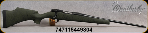 Weatherby - 22-250Rem - Vanguard Camilla Wilderness - Olive w/Black Web HS Precision stock/Matte, bead blasted, blued finish, 20" #1 contour barrel, Hinged Floorplate, 13"LOP, 1:12"Twist, Mfg# VWC222RR0O