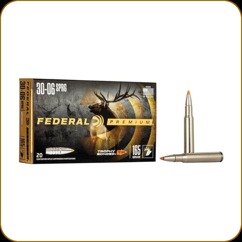 Federal - 30-06 Sprg - 165 Gr - Premium - Trophy Bonded Tip - 20ct - P3006TT2 Federal - 30-06 Sprg - 165 Gr - Premium - Trophy Bonded Tip - 20ct - P3006TT2