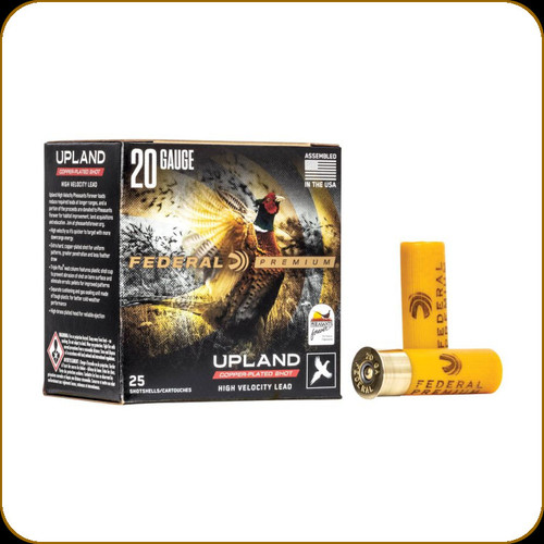Federal - 20 Ga 2.75" - 1oz - Shot 5 - Upland - High Velocity Copper Plated Lead Shot - 25ct - PF204 5 Federal - 20 Ga 2.75" - 1oz - Shot 5 - Upland - High Velocity Copper Plated Lead Shot - 25ct - PF204 5