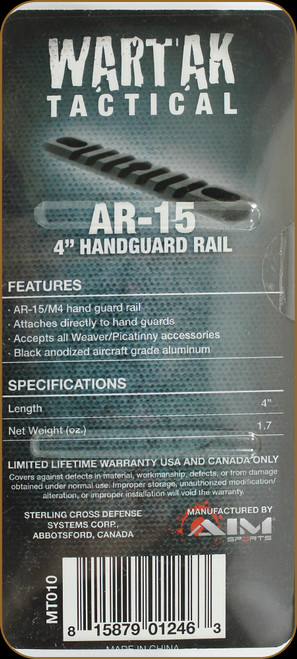 Wartak - AR-15 4" HANDGUARD RAIL
