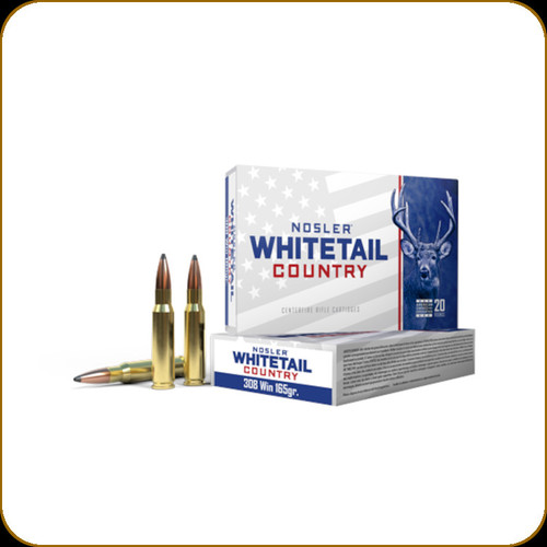 Nosler - 308 Win - 165 Gr - Whitetail Country - Solid Base - 20ct - 40120