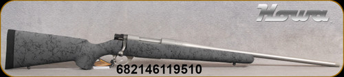 Howa - 308Win - Model 1500 - Bolt action Rifle - Grey w/Black Web HS Precision Stock/Satin Stainless, 22"Standard, Threaded Barrel, Hinged Floorplate, Mfg# HHS63111T