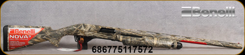Benelli - 12Ga/3"/26" - NOVA 3 - Pump-Action Shotgun - Realtree Max7 Camo Finish, IC, M, F Chokes, Mfg# 20510