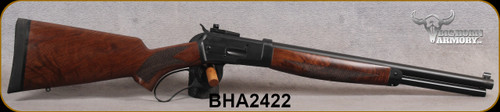 Big Horn Armory - 500S&WMag - Model 89 SpikeDriver - Lever Action Rifle - Fancy Walnut Stock/Hunter Black Finish, 18"Round Barrel, Skinner rear sight, White Bead/Blade Front Sight, S/N BHA2422