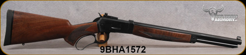 Big Horn Armory - 460S&WMag - Model 90 SpikeDriver - Lever Action Rifle - Grade AA Black Walnut Stock/Hunter Black Finish, 18"Round Barrel, Skinner rear sight, Blade Front Sight, S/N 9BHA1572