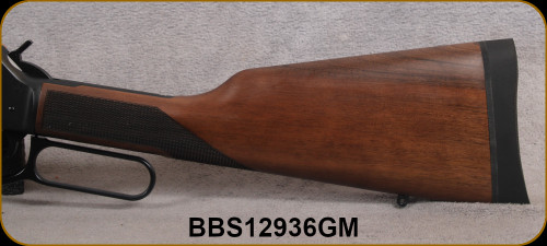 Henry - 357Mag/38Spl - Big Boy Steel Side Gate - Lever Action Rifle - American Walnut Stock/Blued, 20"Barrel, Fully Adj. Semi-Buckhorn w/ Diamond Insert rear sight, 10round capacity, Mfg# H012GM, S/N BBS12936GM