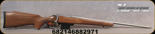 Howa - 6.5Grendel - Mini Action Walnut Hunter Stainless - Bolt Action Rifle - Monte Carlo Walnut Stock, 22"Threaded(1/2x28")Standard Barrel, 5rd Detachable Magazine, Mfg# HWH65Gs, STOCK IMAGE