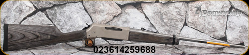 Browning - 30-06Sprg - BLR Lightweight '81 Stainless Takedown - Lever Action - Gray laminated, satin finish straight grip stock w/cut checkering/satin nickel receiver finish/stainless, 22"Barrel, Mfg# 034015126 - STOCK IMAGE