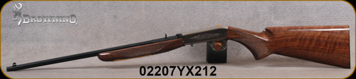 Browning - 22LR - SA GR-II Octagon - Semi-Auto takedown Rimfire Rifle - Gloss Finish Grade II/III Walnut Stock/Scroll Engraved Nickel Receiver/Blued, 19 3/8"Octagon Barrel, Mfg# 021023102, S/N 02207YX212