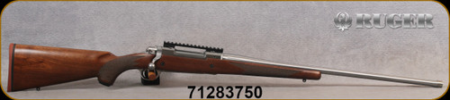 Ruger - 7mmRemMag - M77 Hawkeye Hunter - American Walnut Stock/Satin Stainless, 24"Threaded(5/8"-24)Barrel, 20 MOA Picatinny rail, LC6 Trigger.Mfg# 57124, S/N 71283750