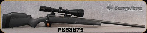 Consign - Savage - 204Ruger - Model 110 - Black Synthetic Stock w/ spare cheek riser/Blued Finish, 26"Barrel, c/w Vortex Crossfire II, 4-16x50, BDC reticle