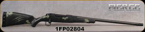 Fierce - 7mmPRC - Carbon Rogue - Forest Camo Carbon Fiber ROGUE Stock/Black Cerakote/Fierce C3 Carbon, 22"Barrel, Radial Brake, BIX N ANDY DAKOTA Custom Trigger,  S/N 1FP02804