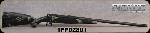 Fierce - 7mmPRC - Carbon Rogue - Forest Camo Carbon Fiber ROGUE Stock/Black Cerakote/Fierce C3 Carbon, 22"Barrel, Radial Brake, BIX N ANDY DAKOTA Custom Trigger,  S/N 1FP02801