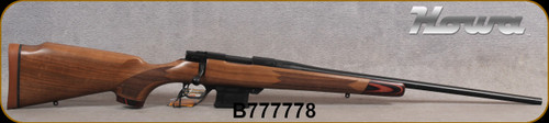 Howa - 6mmARC - M1500 Super Deluxe Mini Action - Bolt Action Rifle - Deluxe Turkish Walnut Stock w/Laminate Caps/Blued Finish, 22"Threaded Barrel, Detachable Magazine, Mfg# HWH6ARCLUX, S/N B777778