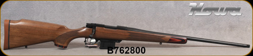 Howa - 6.5Grendel - M1500 Super Deluxe Mini Action - Bolt Action Rifle - Deluxe Turkish Walnut Stock w/Laminate Caps/Blued Finish, 22"Threaded Barrel, Detachable Magazine, Mfg# HWH65GLUX, S/N B762800