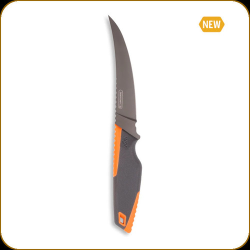 Outdoor Edge - Vantex - Boning Knife  - 5" Blade - 7Cr17MoV - Gray Glass-Filled Nylon Handle w/Orange Soft Touch TPR - VNTXBK-C
