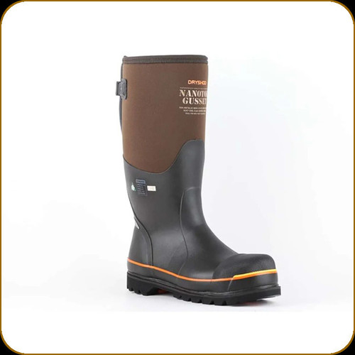 Dryshod - Nanotoe Gusset - Unisex - CSA - Orange/Brown - Size 12 - NTCG-UH-BR-M12