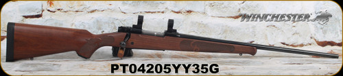 Consign - Winchester - 308Win - Model 70 Featherweight - Satin Finish Walnut Stock w/Featherweight Checkering/Blued, 22"Barrel, 5rd Capacity, Mfg# 535200220 - 100rds fired - c/w 1"Talley Rings