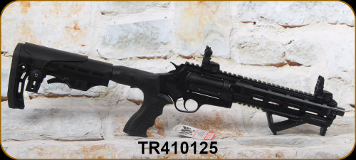 Axor Arms - 410Ga/3"/12.5" - TR-410 - Revolver Shotgun - Black Synthetic Adjustable Stock/Matte Black Anodized Finish, Flip-up sights, Mfg# TR-410-125