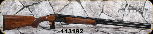 Consign - Caesar Guerini - 12Ga/2.75"/32" - Summit Limited Sporting - Grade IV Walnut w/Schnabel Forend Sporting Stock/Case Hardened Finish Engraved Receiver w/Gold Inlay/Blued - c/w 6pcs.Maxi chokes - approx.60rds fired - in orig.case