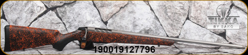 Tikka - 6.5Creedmoor - T3x Lite Roughtech Ember - Bolt Action Rifle - Black w/Red/Orange Web Modular Roughtech stock/Blued, Threaded(5/8x24) 24.3"Fluted Barrel, Mfg# TFTT6325A7409D0M
