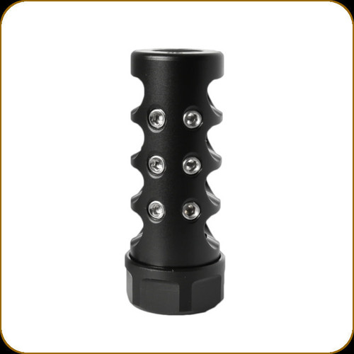 American Precision Arms - Gen 4 - Micro Bastard Brake - Nitrided - 6mm/6.5mm - 5/8x24