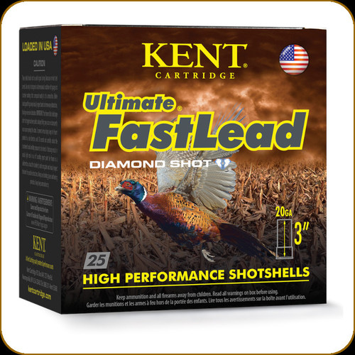 Kent - 20 Ga 3" - 1 1/4oz - Shot 5 - Ultimate FastLead - Diamond Shot - 25ct - K203UFL36-5