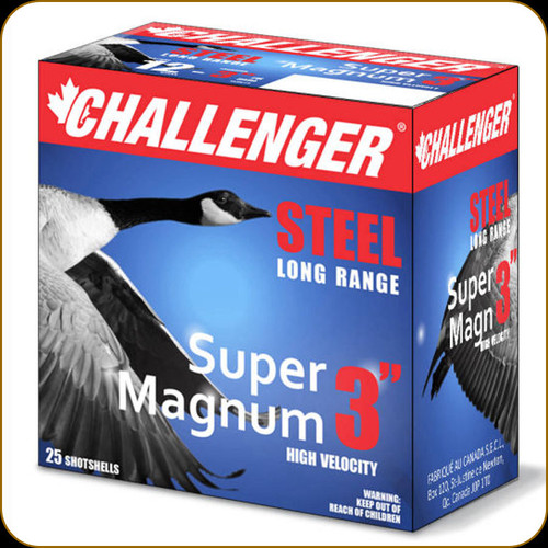 Challenger - 12 Ga 3" - 1 1/4oz - Shot BB - Steel Long Range - Super Magnum - 25ct - 50070 Challenger - 12 Ga 3" - 1 1/4oz - Shot BB - Steel Long Range - Super Magnum - 25ct - 50070