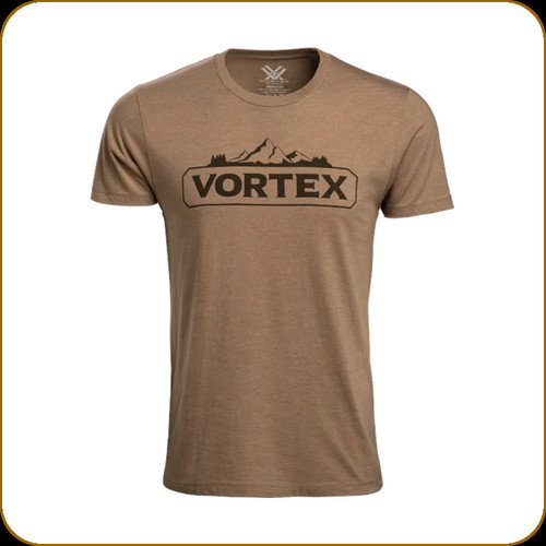 Vortex - Men's Peakline T-Shirt - Coyote Heather - Large - 225-03-CHE-L