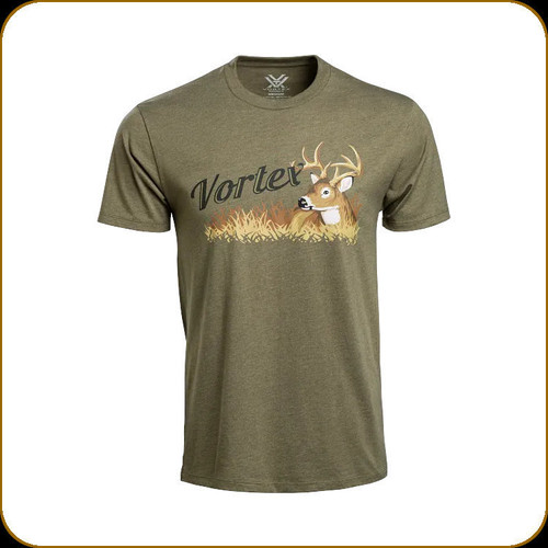 Vortex - Men's Grassland Heritage T-Shirt - Military Heather - 3XL - 225-04-MIH-3XL
