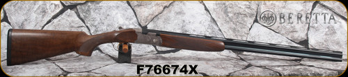 Beretta - 410Ga/3"/28" - Model 686 Silver Pigeon I - O/U - Walnut stock w/Beavertail forend/Blued Barrels, 6x6 Rib, Mfg# 3W49P3L200311, S/N F76674X