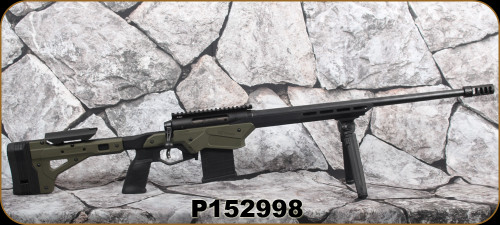 Consign - Savage Arms - 6.5Creedmoor - Axis II Precision - Adj.Black aluminum chassis w/olive drab injection molded skin/22Carbon steel, threaded heavy barrel w/cap & Heathen Brake, Magpul M-Lok Bipod, 20MOA MDT rail - only 200rds fired
