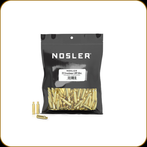 Nosler - 22 Creedmoor - Unprepped and Unprimed Brass - LRP - 50ct - 10262