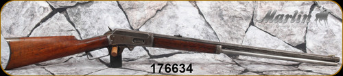 Consign - Marlin - 30-30Win - Model 1893 Rifle - Walnut Straight-Grip Stock/Antique Patina/Blued, 26"Octagonal Barrel, Semi-Buckhorn Rear sight