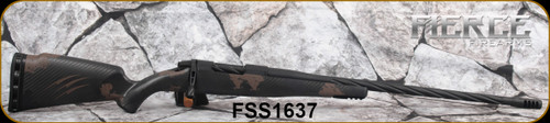 Fierce - 6.5Creedmoor - Twisted Rogue - Trophy Camo Carbon Fiber ROGUE Stock/Black Cerakote, 22"Fierce Match grade stainless, Deep spiral fluted barrel, NIX Brake, S/N FSS1637