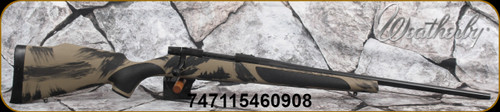 Weatherby - 257WbyMag - Vanguard Tan & Black Swipe SMU - Synthetic Stock/Blued Finish, 24"Threaded Barrel, muzzle brake - Mfg# VC31257WR6B