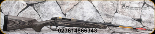 Browning - 6.5Creedmoor - X-Bolt 2 Hunter Laminate, Two-Tone - Grey Laminate Hunter-style stock/stainless steel receiver/matte blued, 22"Sporter Contour barrel, Mfg# 036092282 - STOCK IMAGE