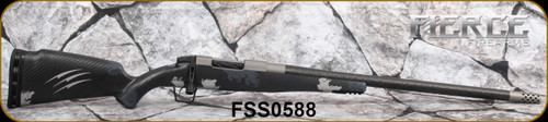Fierce - 22Creedmoor - Carbon Rogue - Phantom Camo Carbon Fiber ROGUE Stock/Glacier Cerakote/Fierce C3 Carbon, 22"Barrel, Radial Brake, TRIGGER TECH  custom adjustable trigger, S/N FSS0588
