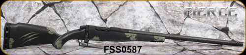 Fierce - 22Creedmoor - Carbon Rogue - Forest Camo Carbon Fiber ROGUE Stock/Black Cerakote/Fierce C3 Carbon, 22"Barrel, Radial Brake, TRIGGER TECH  custom adjustable trigger, S/N FSS0587