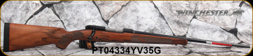Winchester - 25-06Rem - Model 70 Featherweight - Upgraded Satin finish walnut stock Schnabel fore-end/Blued, 22"Free-floating Featherweight profile barrel, Mfg# 535200225, S/N PT04334YV35G