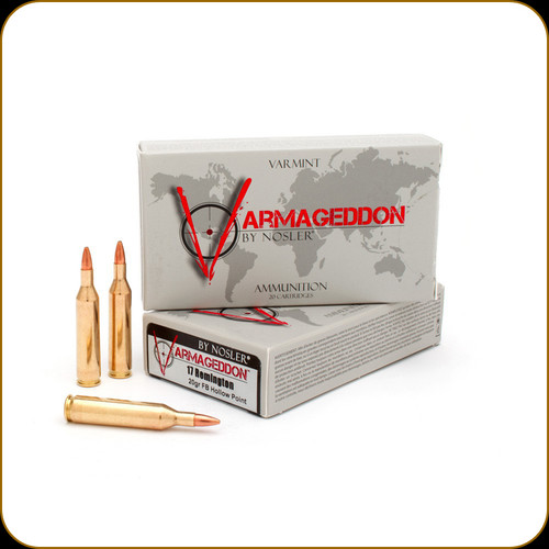 Nosler - 17 Rem - 20 Gr - Varmageddon - Flat Base Hollow Point - 20ct - 65100