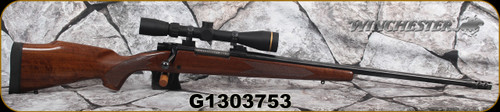 Consign - Winchester - 30-06Sprg - Model 70 - Select Walnut Monte Carlo Stock/Blued Finish, 22"Threaded Barrel, McCarb Trigger, Leupold Dual Dovetail bases & Extended rings, Leupold VX-Freedom, 3-9x40, Duplex reticle