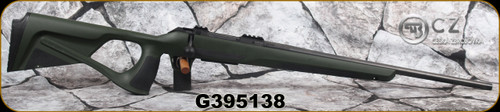 Used - CZ - 6.5Creedmoor - Model 600 ERGO - Green Soft-touch Polymer Thumbhole Stock/Blued, 22"Cold Hammer Forged, Threaded(M15x1), light profile barrel, 1:7"Twist, Mfg# 6004-1103-RDA1AAAX - very low rounds fired