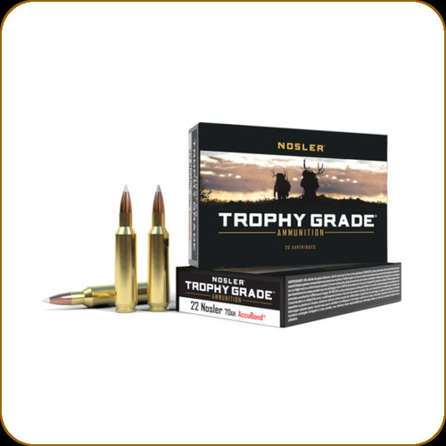 Nosler - 22 Nosler - 70 Gr - Trophy Grade - AccuBond - 20ct - 60918