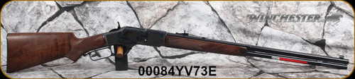 Winchester - 357Mag/38Spl - Model 1873 Deluxe Sporting 1/2 Octagon - Lever Action - Grade VI Black Walnut Stock/Case Hardened Steel Receiver/Blued, 24"Half Octagon, Half Round, Button Rifled Barrel, 14rd Capacity, Mfg# 534259137, S/N 00084YV73E