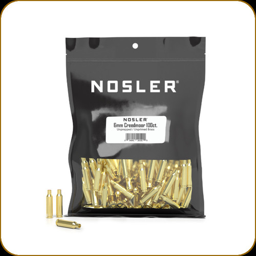 Nosler - 6mm Creedmoor - Unprepped and Unprimed Brass - 100ct - 10192